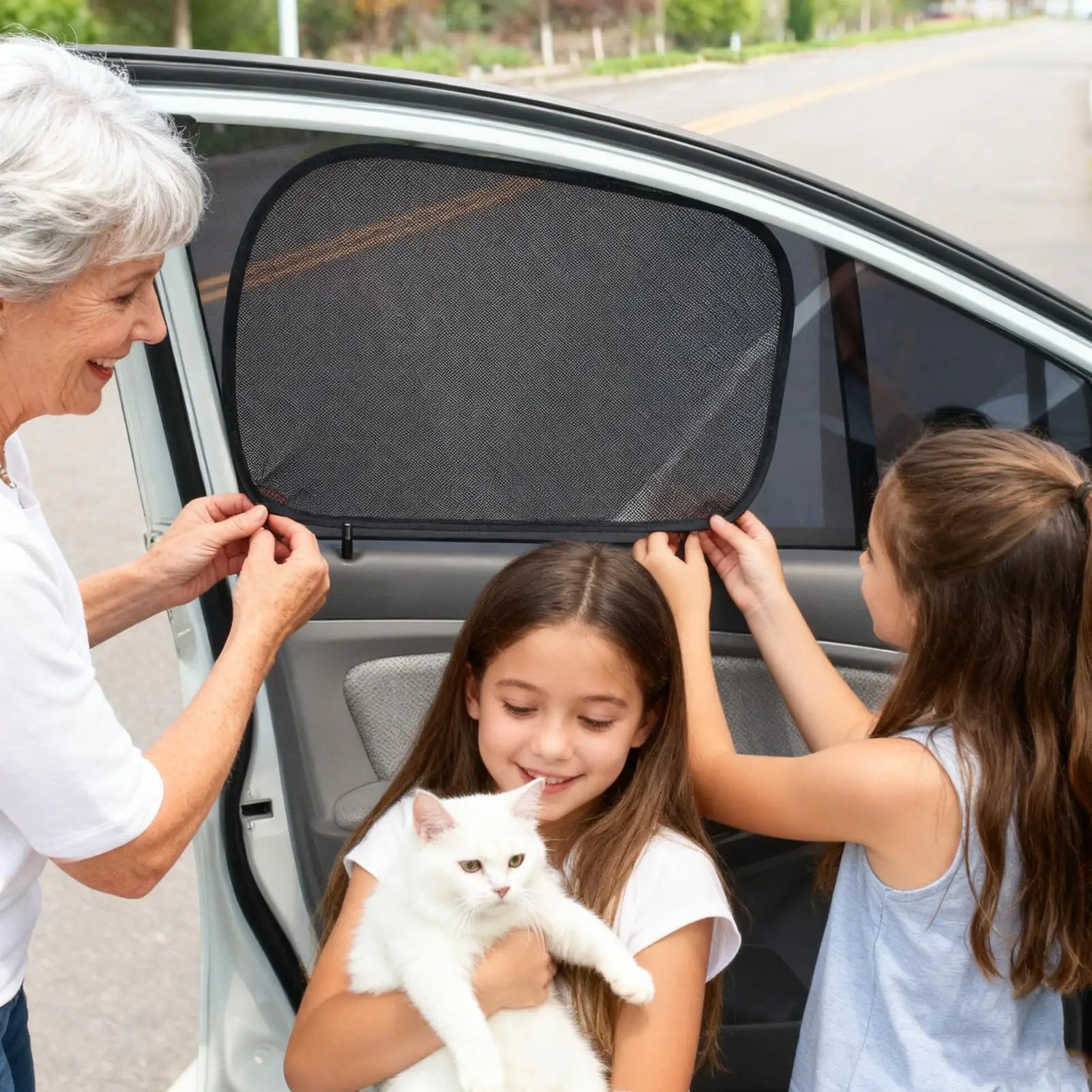 

Window Shade For Car Auto Windshield Sunshade Car Side Window Sun Shade For Sedans Trucks SUVs RVs Road Trips Travelers Drivers