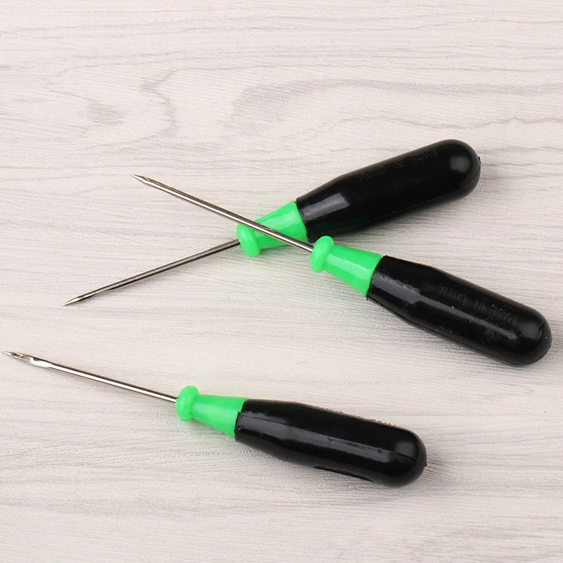 Sewing Awl Hole Hook, Handmade Leather Tool, Cone Needle, Shoes Repair, DIY, 13cm, 2Pcs