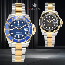 OUMASHI 40mm Watch For Men NH35 Movement Automatic Watches Sapphire Glass Mechanical Wristwatch Sports Waterproof Watch