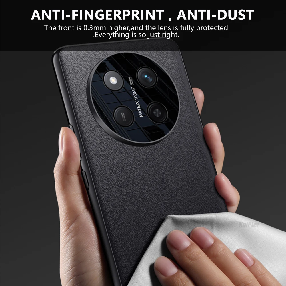 PU Leather Case For HONOR X9C / Magic7 Lite Shockproof Back Cover Bumper For X9C 5G Hard PC Mobile Phone Cover Capa