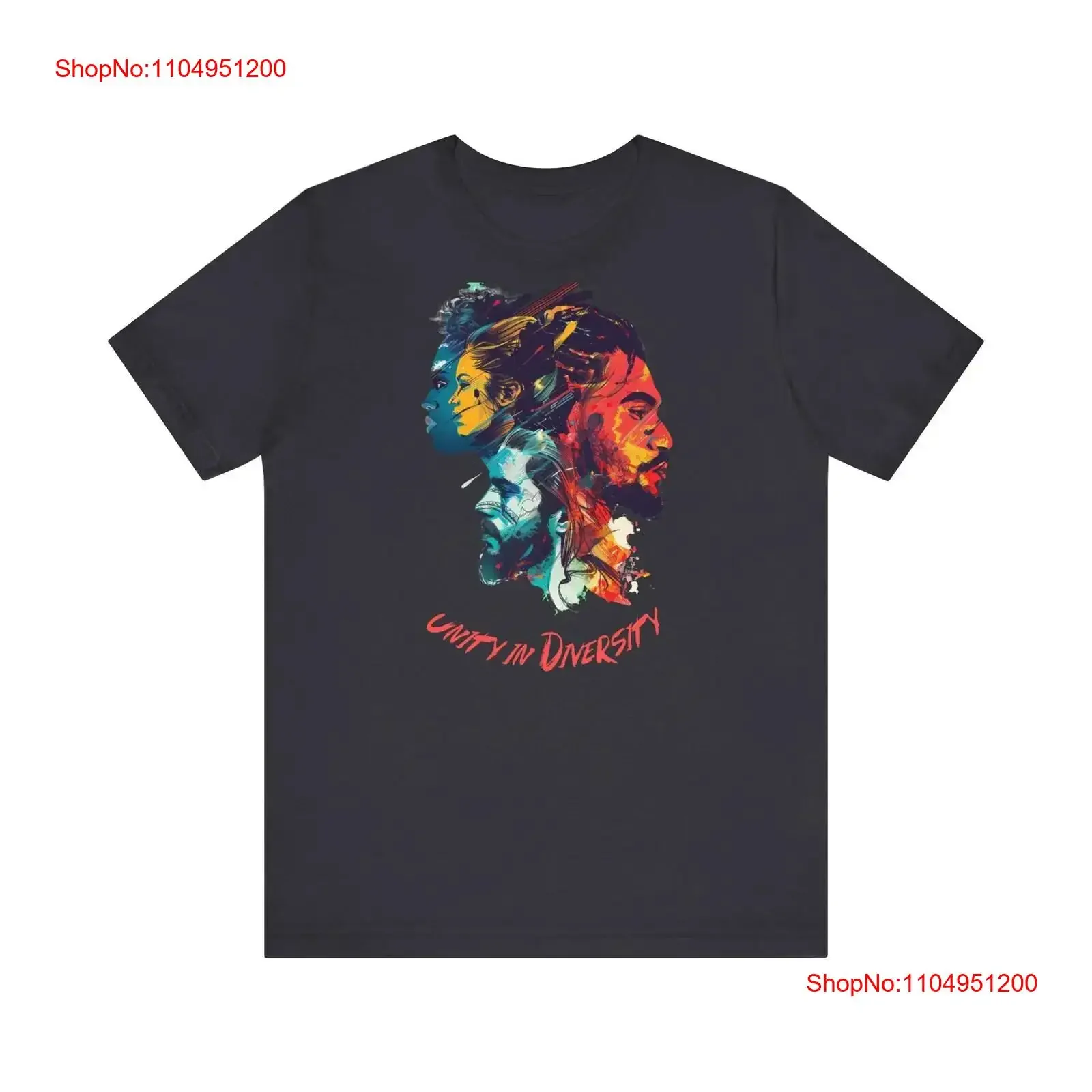 Camiseta Harmony of Hues de la unidad de la diversidad Cultural, Top lavado vintage para uso diario, moda transpirable, Unisex estirado