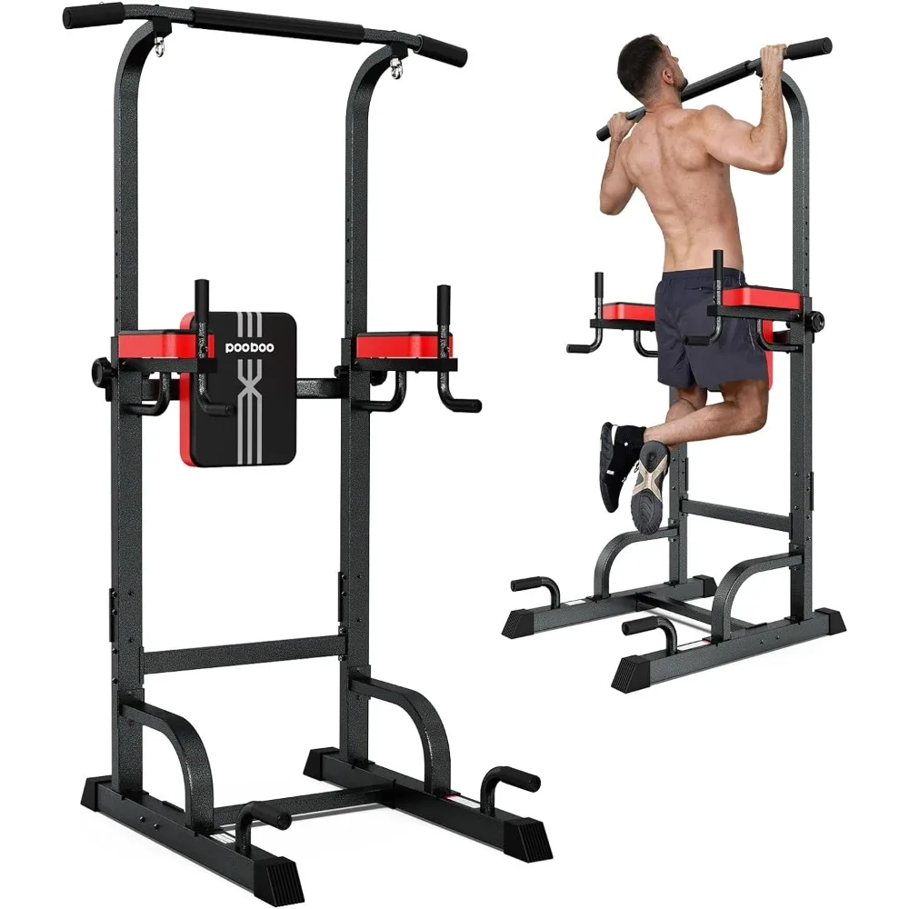 Power Tower Dip Station, Pull Up Bar Stand for Fitness Home Gym Workout, Pull Up Dip Station, Multi-Function Power Tower Pull Up