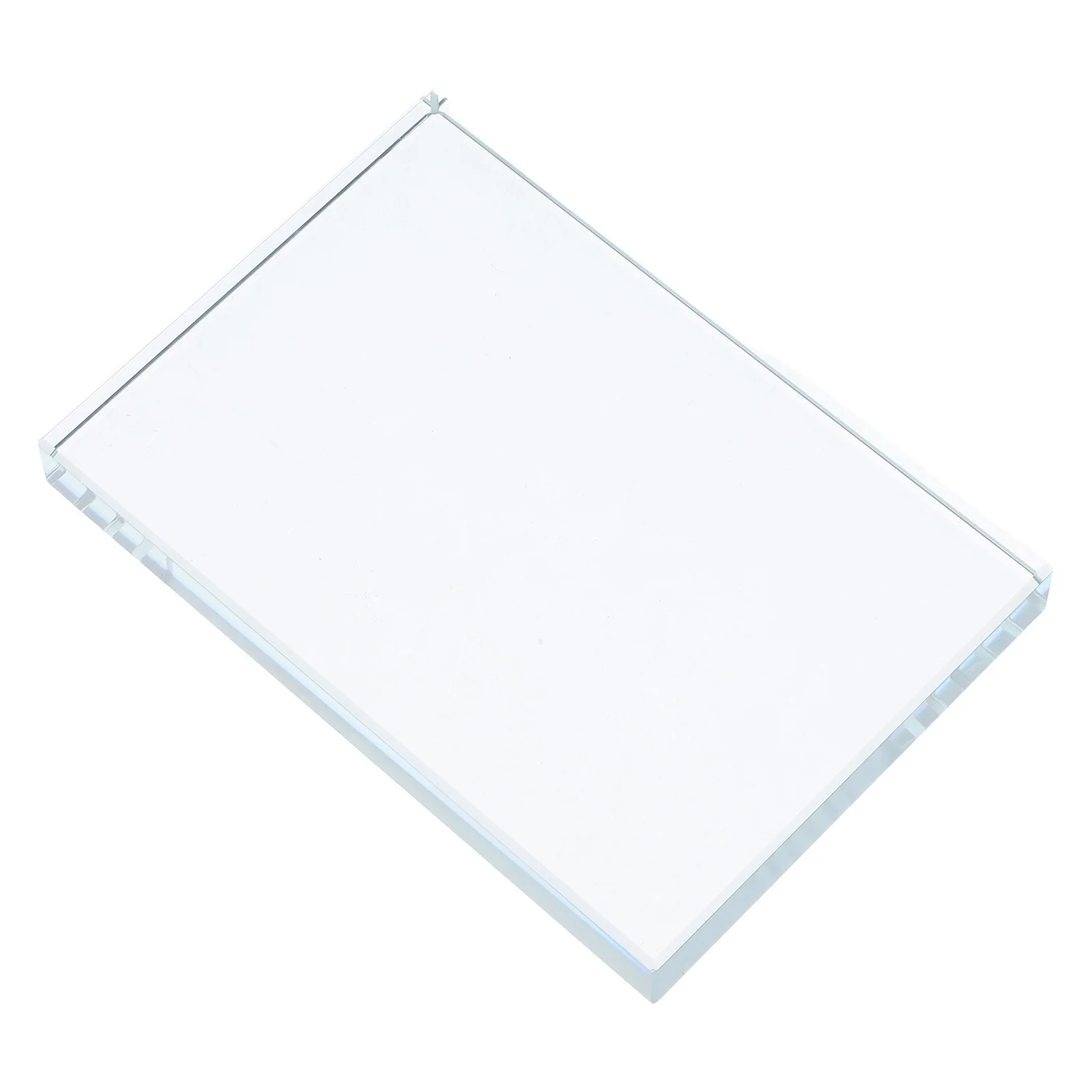 

Clear Glass Square Paperweight Heavy Duty Transparent for Sewing Fabric Weights Calligraphy Practice Painting Artwork Office