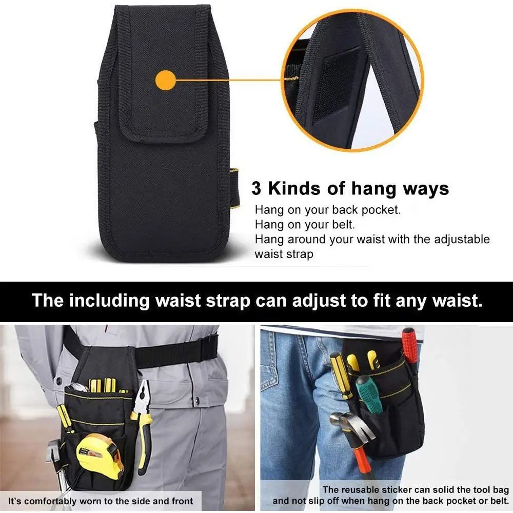 Carpenter Waist Bag Organizer Electrician Tool Bag Screwdriver Holder Tool Storage Tool Pouch