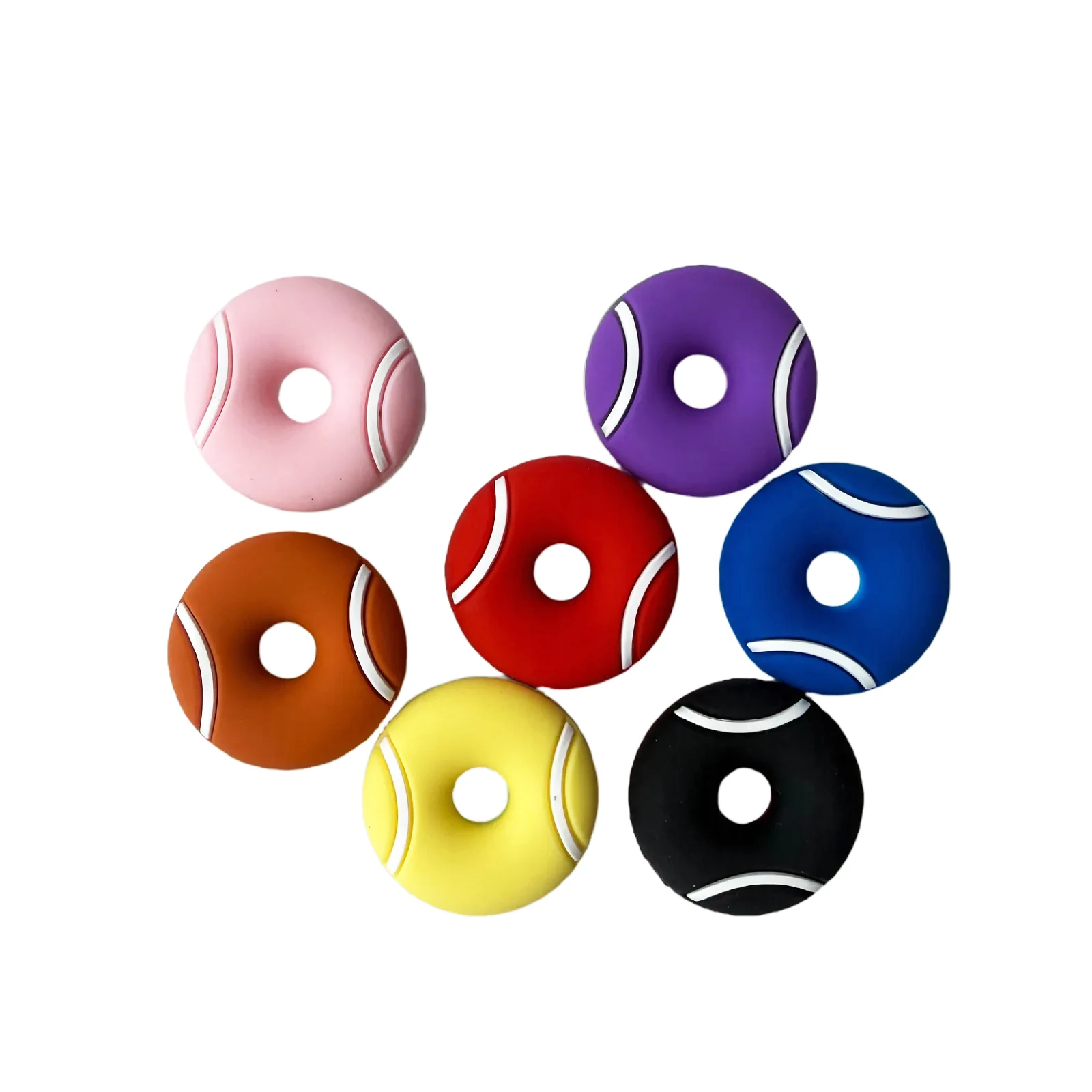 Tennis Vibration Dampener, Bagel Tennis Vibrations Shock, Reduce Vibration,100 PCs, Free Shipping