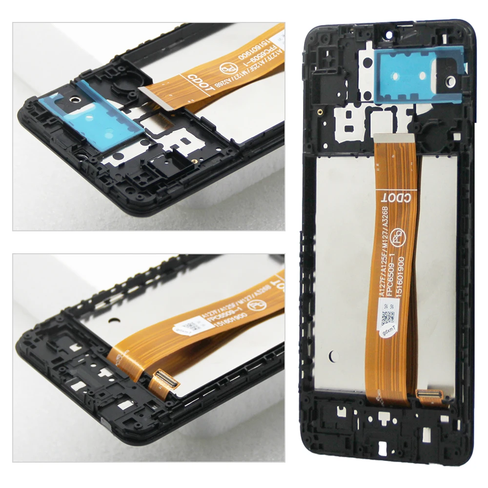 A12 Nacho Screen Replacement, for Samsung Galaxy A12 Nacho A127 A127F Lcd Display Touch Screen Digitizer Assembly With Frame