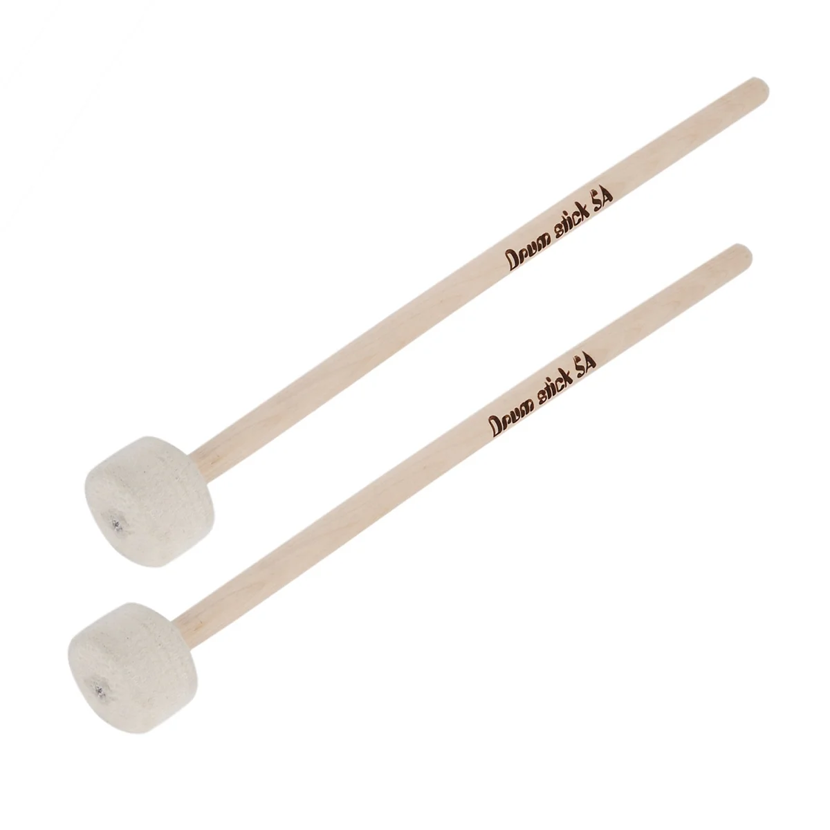 1 Pair Drum Mallet Stick Felt Mallet Timpani Stick Big Drum Hammer Timpani Mallet for Percussion Instrument