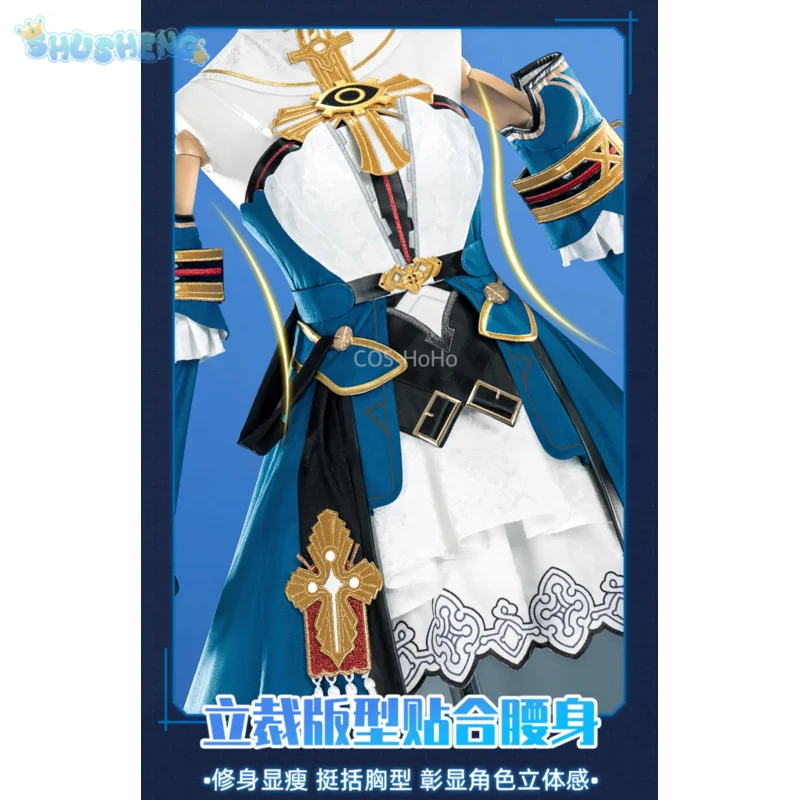 

Игра Honkai Impact 3rd Тереза Апокалипсис Косплей Костюм Колaborтор Костюм Великолепное Платье Шляпа Опора Хэллоуин Вечеринка Женский Наряд