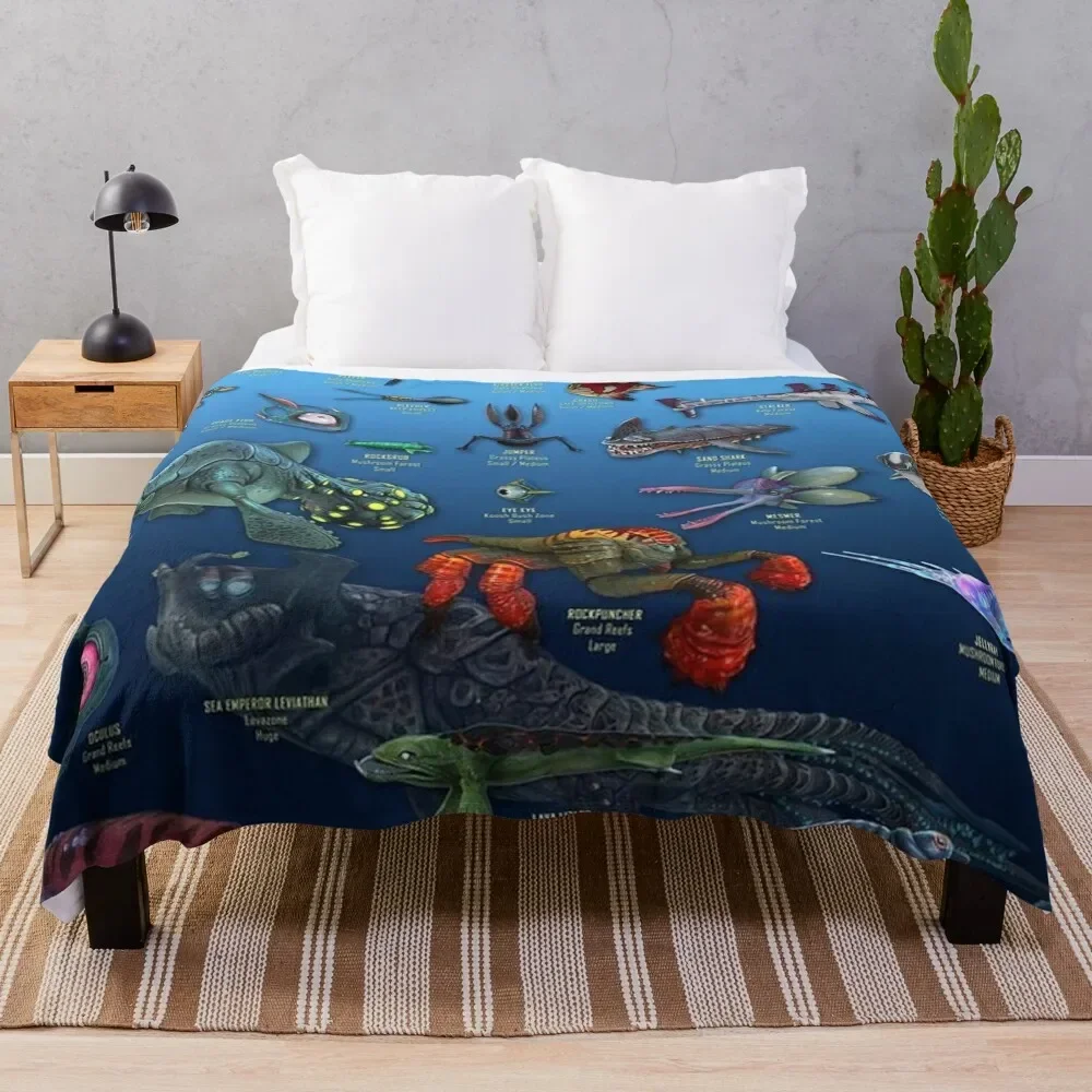 

subnautica Throw Blanket Custom Winter beds heavy to sleep Blankets Sofas Of Decoration Flannels Blankets