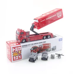 Takara Tomy Tomica No.121 Ichihara City Fire Department Scrum Force Diecast Automotive Model Ornaments Cas Toys Gift Decorations