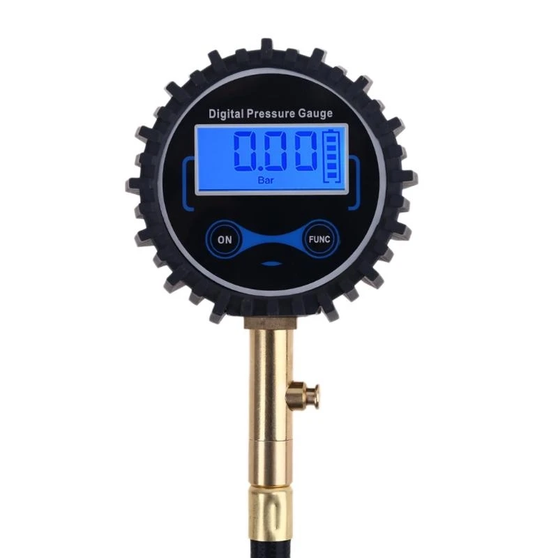 Digital Tire Pressure Gauge Air Compressor Gauge Accessories Heavy Duty Lock Air Chuck for Quick & Release