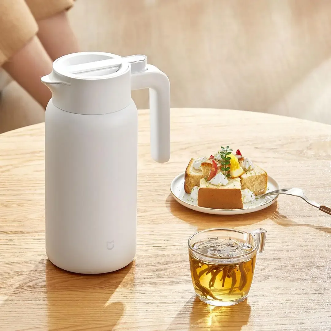 2023 NEW XIAOMI Mijia Thermos Kettle Vacuum Insulated Bottle for Hot/Cold Drinks 1.8L 60oz Coffee Carafe Hot Water Tea Dispenser