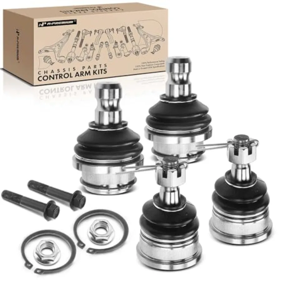 

Комплект из 4 шаровых опор (верхних и нижних) для Nissan Frontier 2005-2018, Pathfinder 2005-2012, Xterra 2005-2015