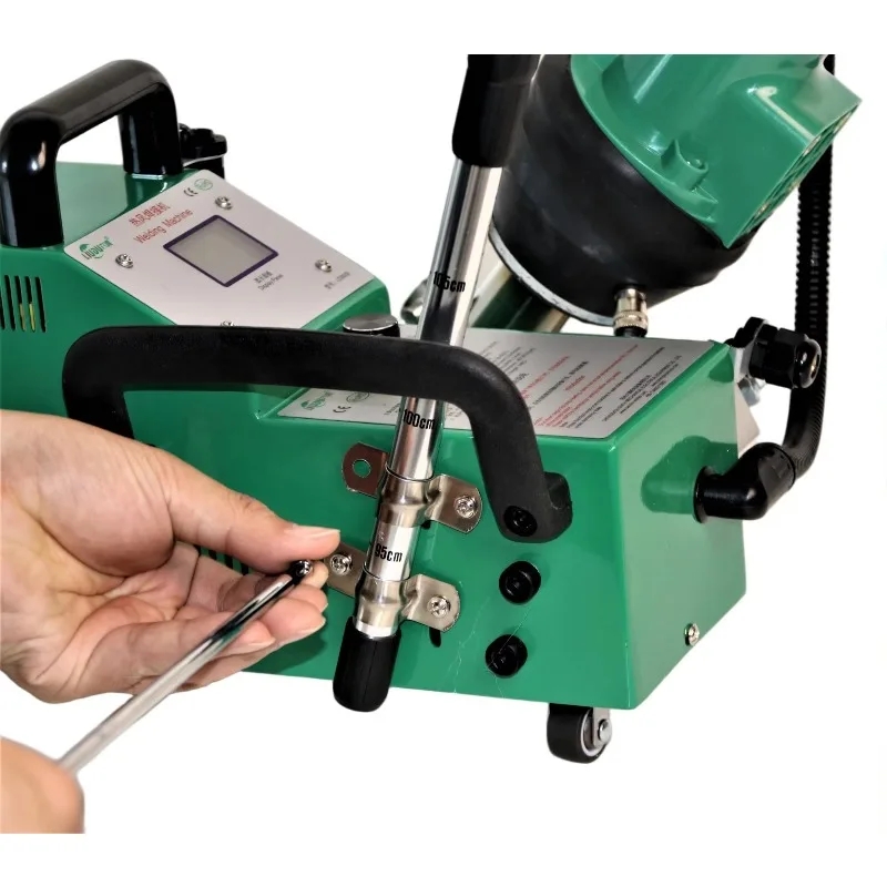 PVC Welding Machine Knob Fine Temperature Tune Edge Rope Lock Welding Machine PVC EVA PP Plastic Cloth Waterproof Tent