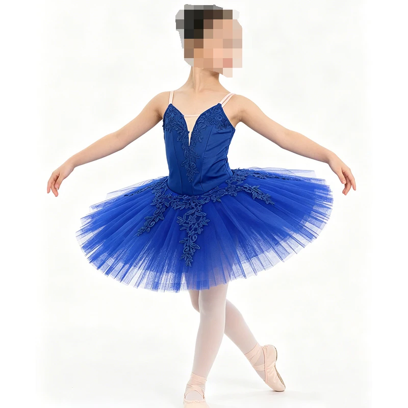 

Royal Blue Pre-Professional Ballet Dance Tutu Blue bird Girl Adult Ballerina Dress 7 Layer Pancake Tutu performance BLST20108