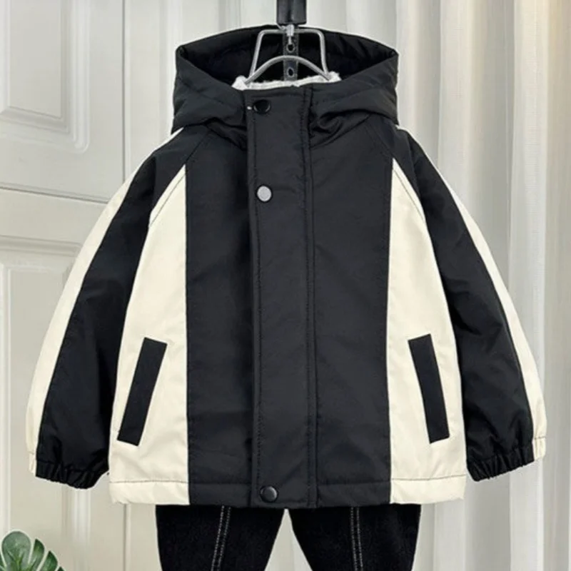 

Boys Coat Overcoat Jacket Windbreak Outerwear 2024 Cardigan Winter Autumn Cotton Sport Teenagers Christmas Gift Children's Cloth