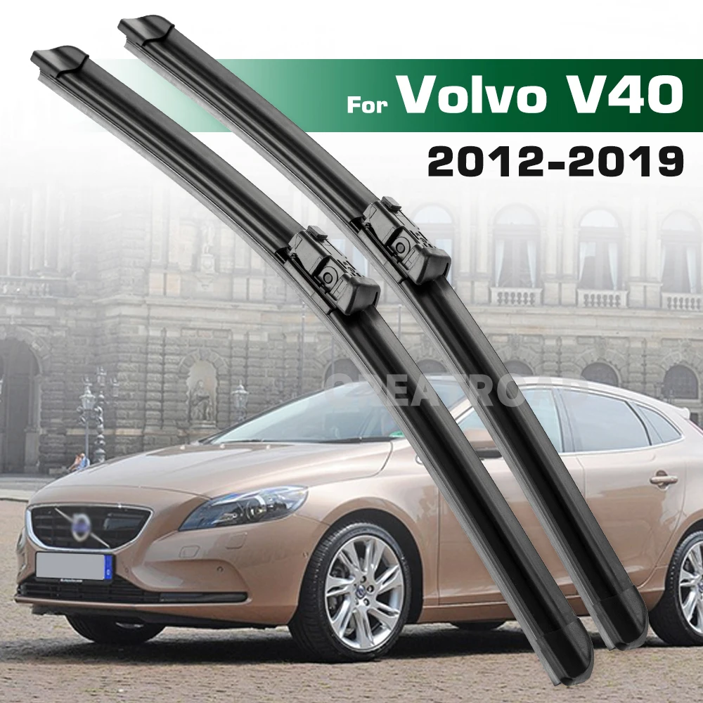 Greatroad Windshield Windscreen Window Brush 26"+19" 2014 Front Wiper Blades Wiper 2016 2017 2015 For Volvo V40 2012-2019 2018