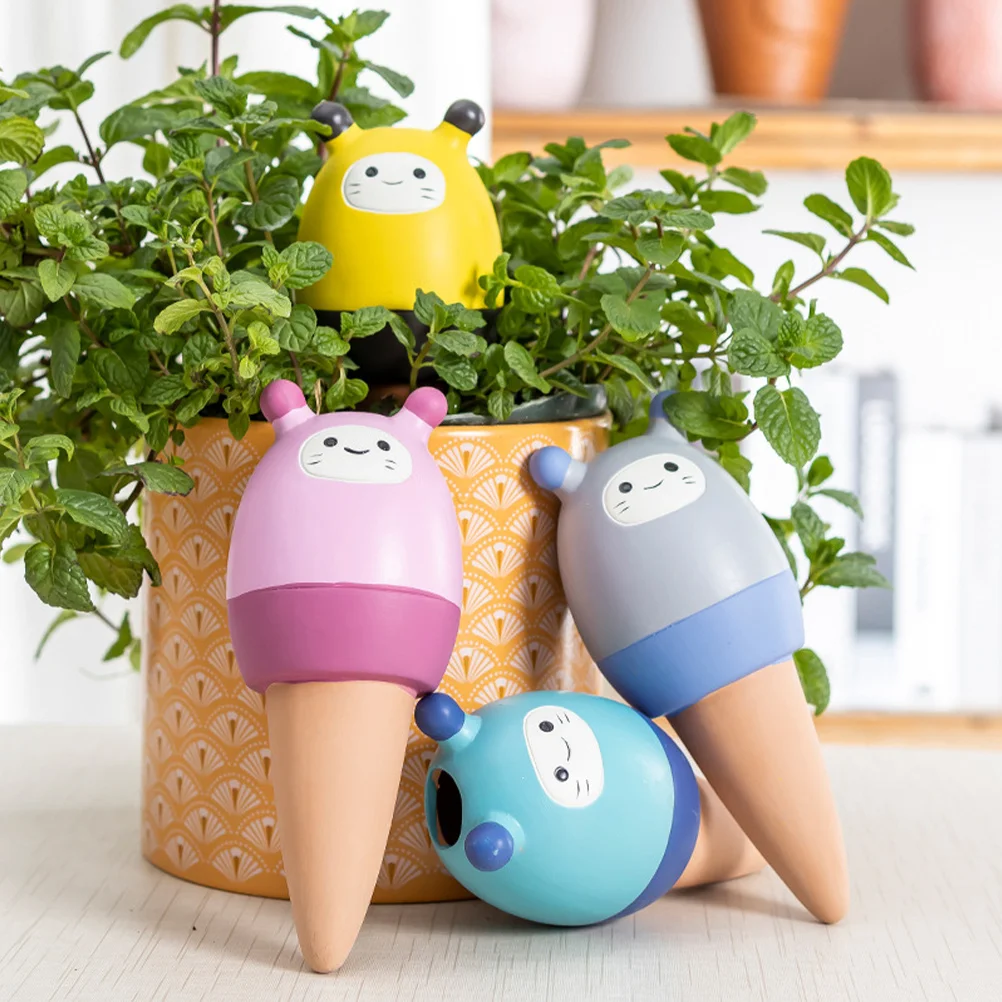 

4Pcs Auto Plant Waterer Unique Shape Decorative Self-Watering Tool for Healthy Plants Garden Watering Plant Watering System
