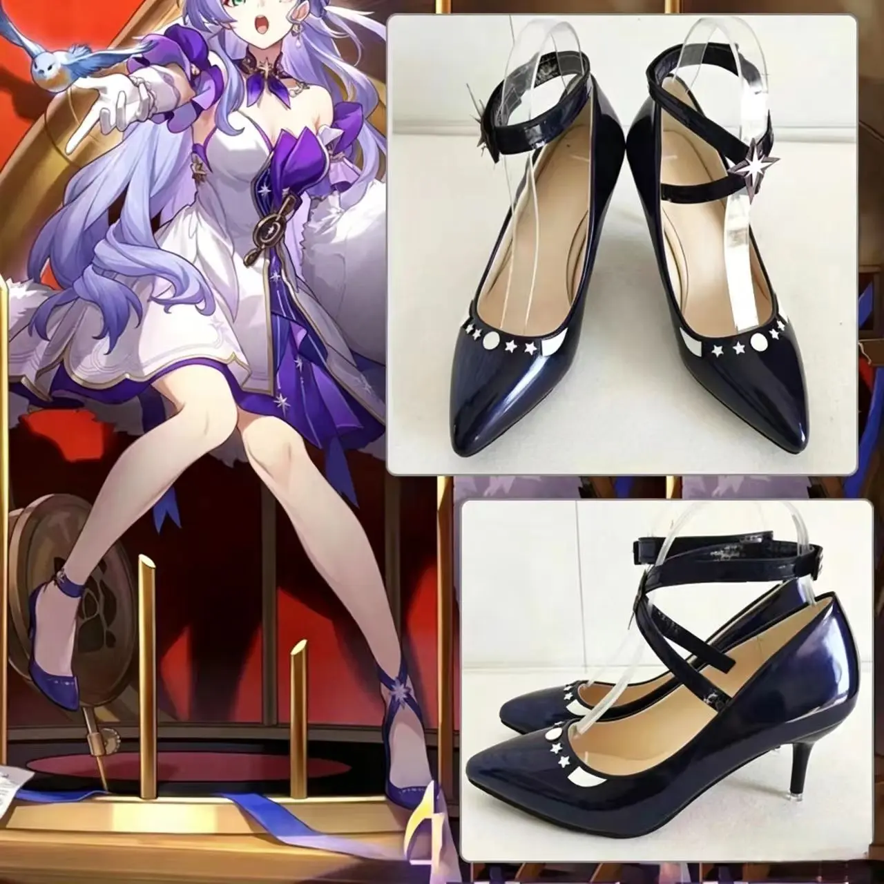 

Honkai : Star Rail Robin Cosplay Shoes Starlight Stage High Heels For Women Comic Con Halloween Costume Accessories Shoes