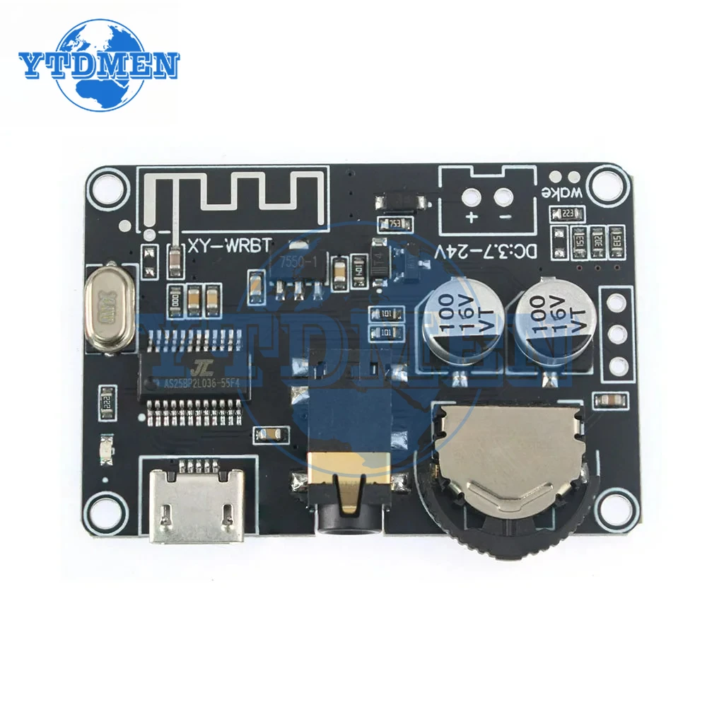 1/2PCS XY-WRBT Bluetooth 5.0 Stereo MP3 Lossless Audio Module Wide Voltage Voltage Adjustable Speaker Power Amplifiers
