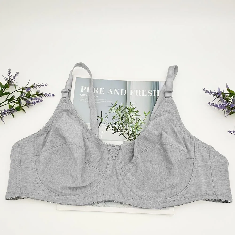 Ultra cienki biustonosz bez podszewki dla kobiet Plus Size Koronkowe biustonosze z ramką Full Cup Minimizer Bras 80D 85D 90D 95D 100D 105D C21