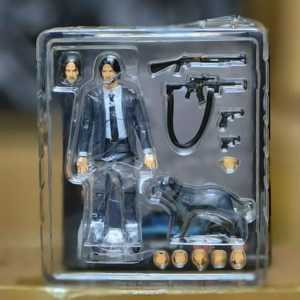 John Wick Action Figure Dog Keanu Reeves Baba Yaga Movie Figure Characters Model Doll The Continental Collectible Toy Gift