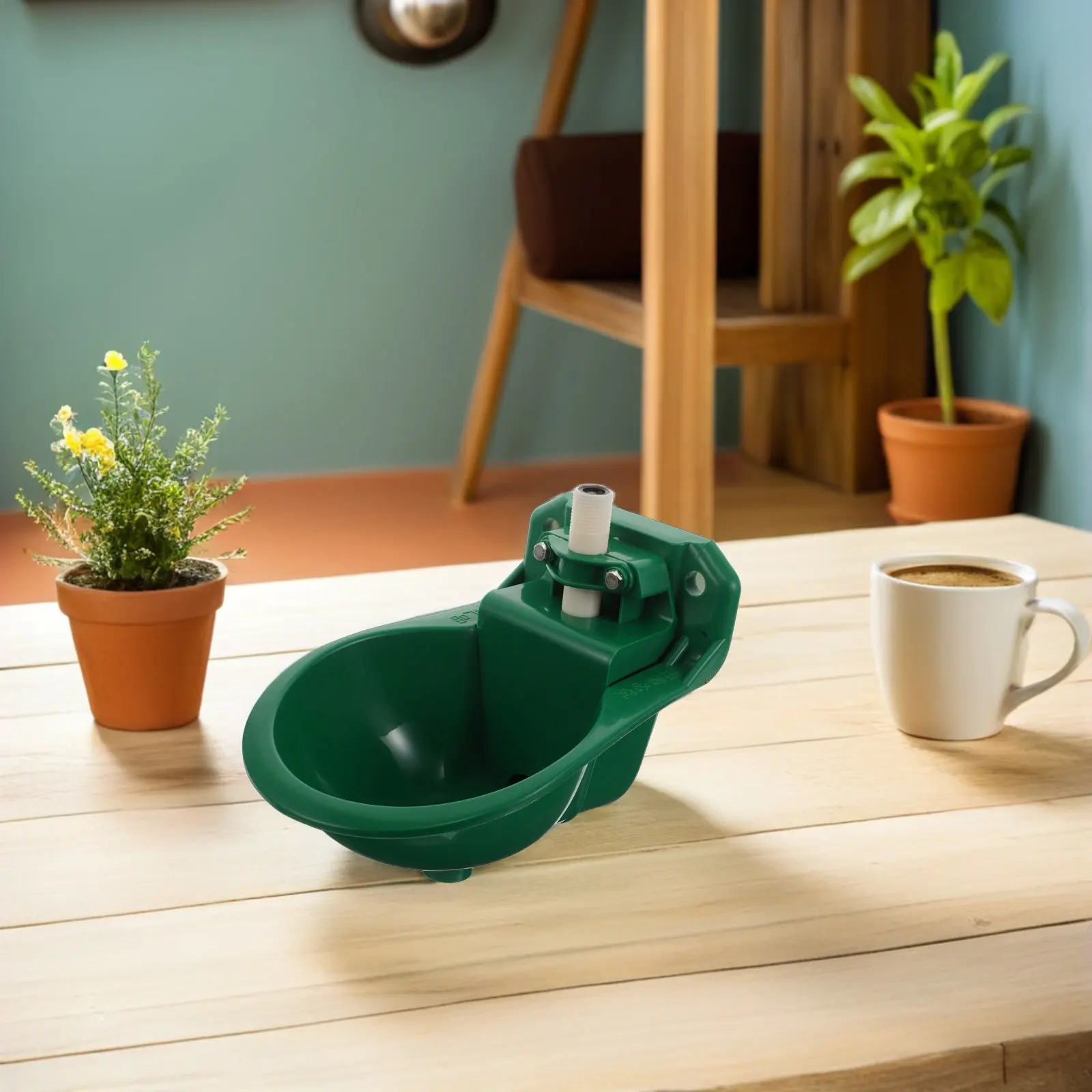 

Автоматическая пластиковая поилка большой емкости для овец с дренажным отверстием для коз, свиней, лошадей, для использования на ферме, эффективная кювета-поилка