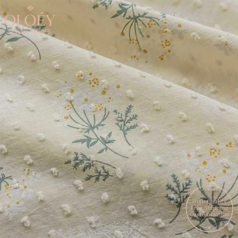 

French Chiffon Ruffled Short Curtains Rod Piercing Floral Half Curtain for Kitchen Cafe Living Room Bay Window Cabinet Decor