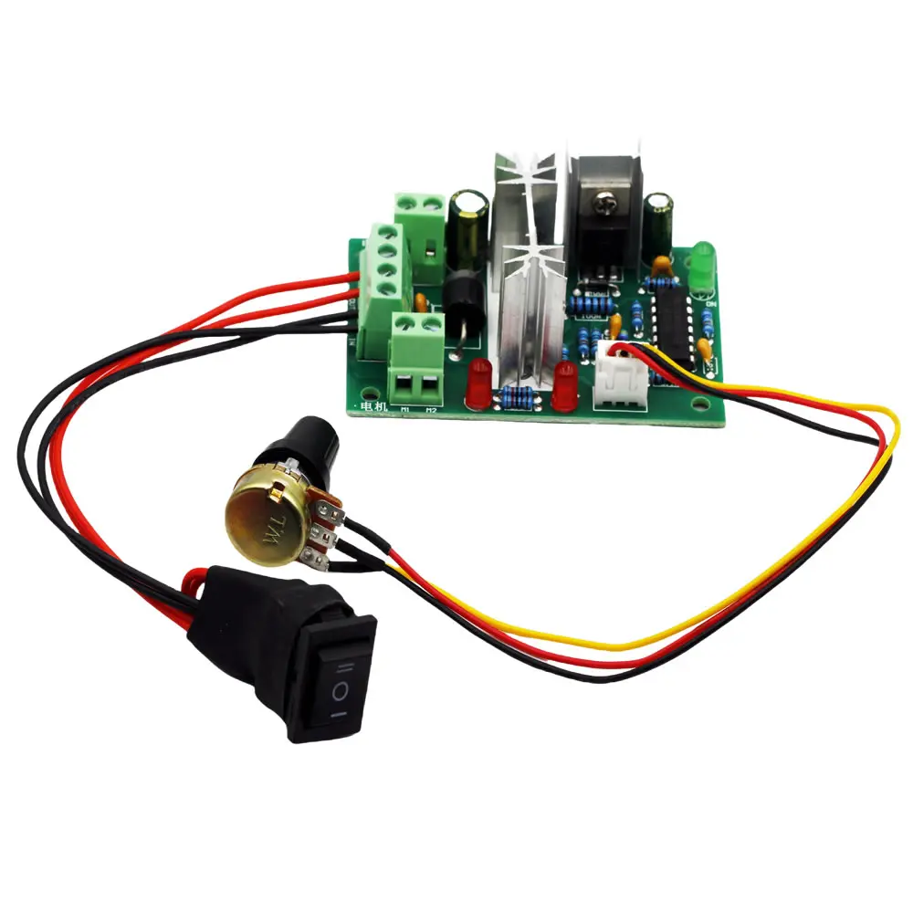 CCM2 DC Motor Speed Regulator 10V12V24V30V Forward and Reverse Switch PWM DC Controller 120W