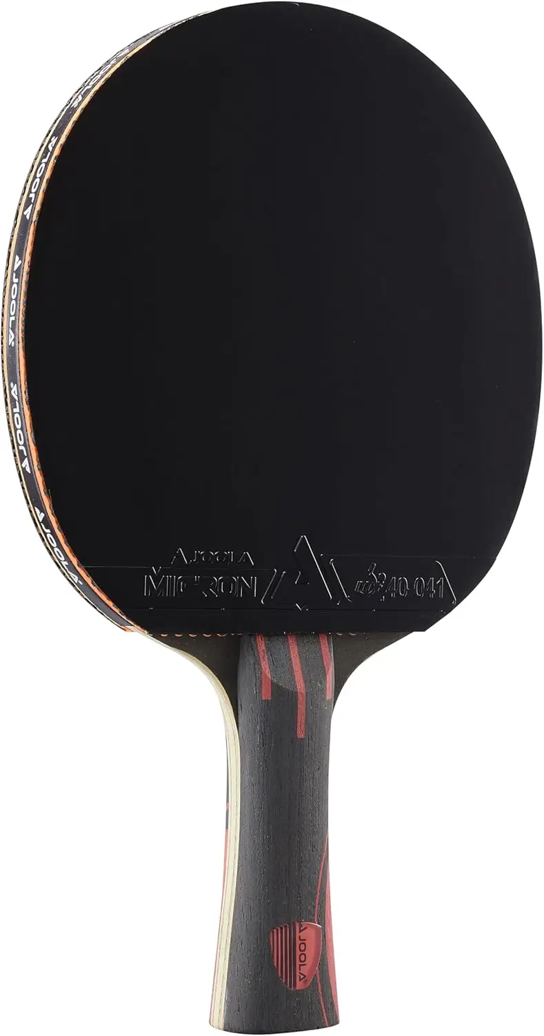 

Professional Table Tennis Paddle with Carbon Technology for Advanced Training, Black Rubber Both Sides, Competition Racket
