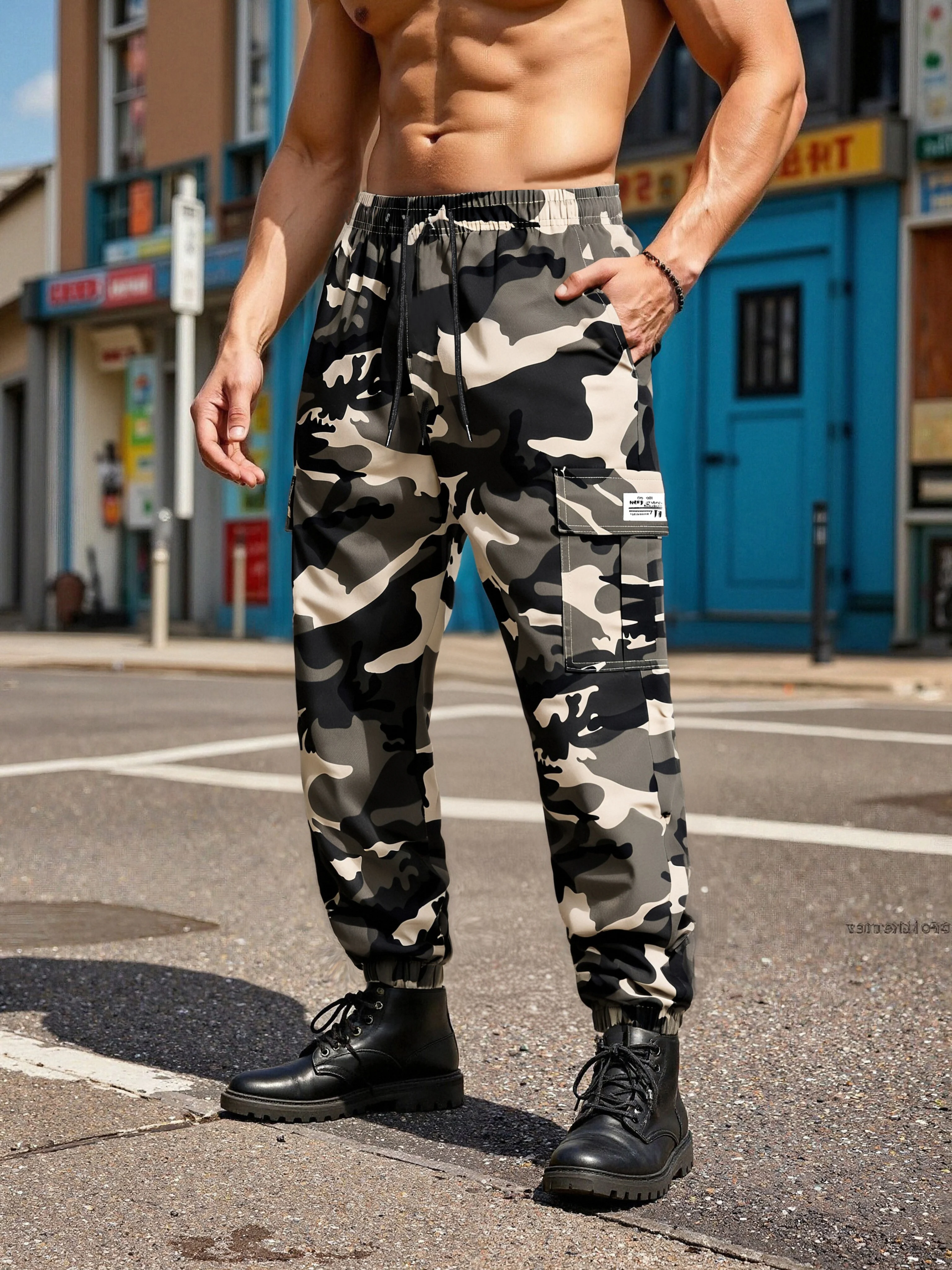 Monos de camuflaje táctico para hombre, pantalones multibolsillos de alta calidad, entrenamiento deportivo, trabajo informal, pantalones con pies agrupados