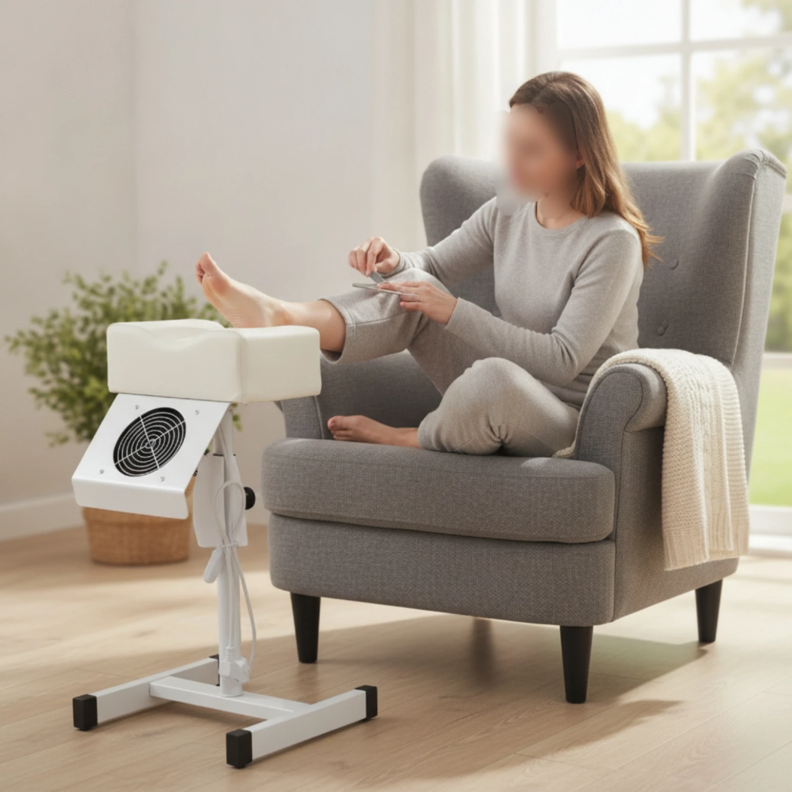 Pedicure Stool with Dust Extractor Fan Soft Pedicure Stool with Vacuum Furniture Easy to Clean for Pedicurists, Beauty Parlors