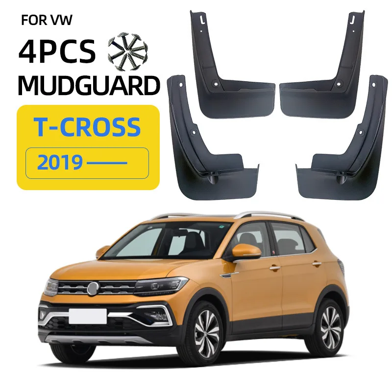 Suitable for 19-24 Volkswagen TCross Touareg Shadow Exploration VW T-Cross mudguard Mudflaps Front Rear Flares Splash Guards