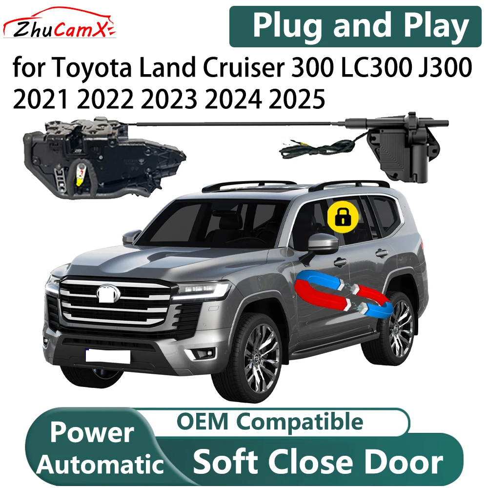 for Toyota Land Cruiser 300 LC300 J300 2021-2025 Automatic Electric Soft Close Door Closer Power Door Comfort Closing System