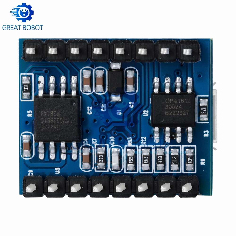 JQ6500 MP3 Voice Sound Module, USB Audio Board with 1-5 Output Channels, Onboard 16MB Memory