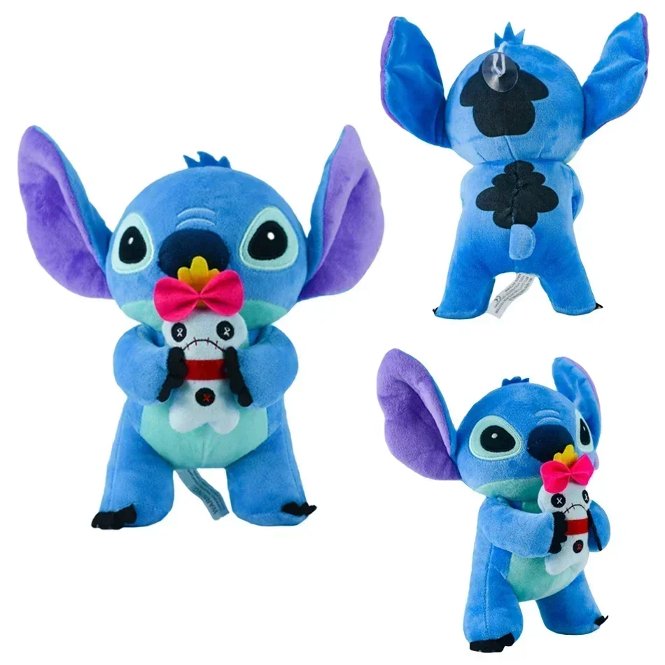 5PCS 15Style 12-30cm Angel Stitch Disney Plush Keychains Cute Cartoon Toys Dolls Plush Decoration Birthday Gifts For Kid Fan