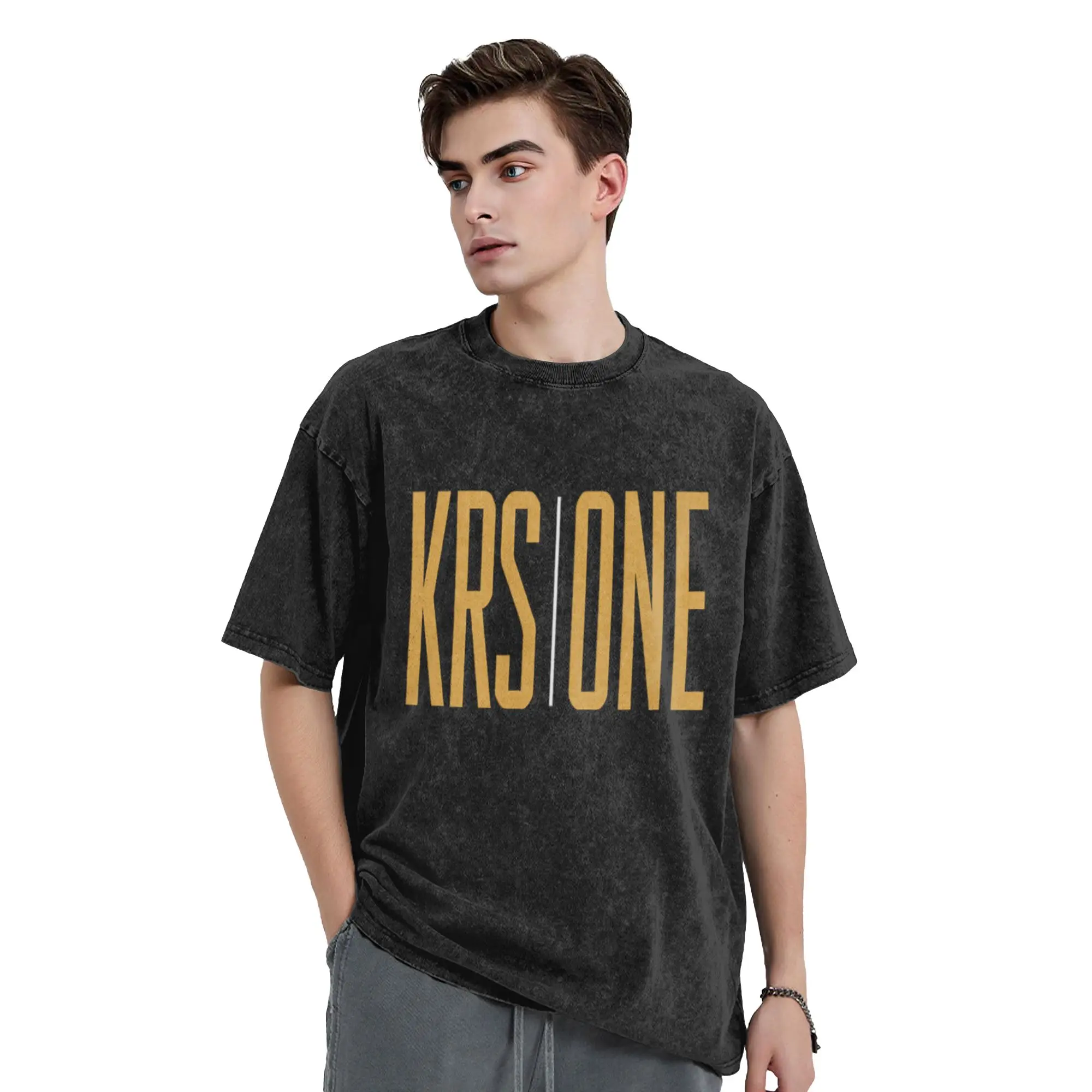 KRS   ONE Unique Cool A T-Shirt Oversized Short Sleeve Men's Women's Cotton Tees Tops