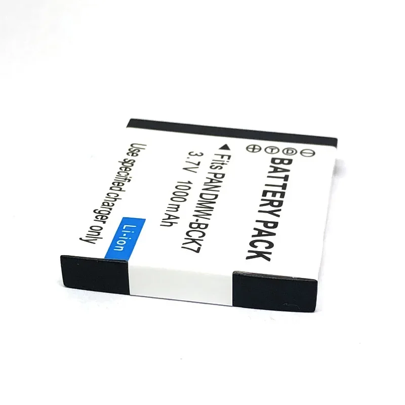 3.7V 1000MAH DMW-BCK7 BCK7E Battery Charger for Panasonic Lumix DMC BCK7 DMC-S1 S3 FH2 FH5 FP5 FP7