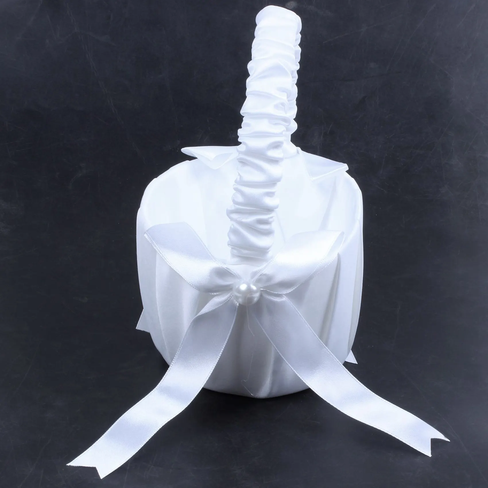 new-3x-panier-de-demoiselle-d'honneur-en-satin-blanc-orne-de-perles-et-d'un-nœud-decoratif