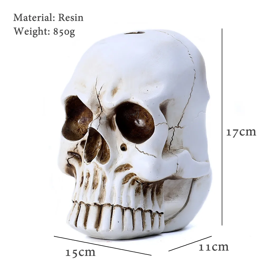 Creative Skull Toilet Brush Holder Resin Base Home Hotel Toilet Supplies Bathroom Cleaning Tools Decoration Statue Dropshipping