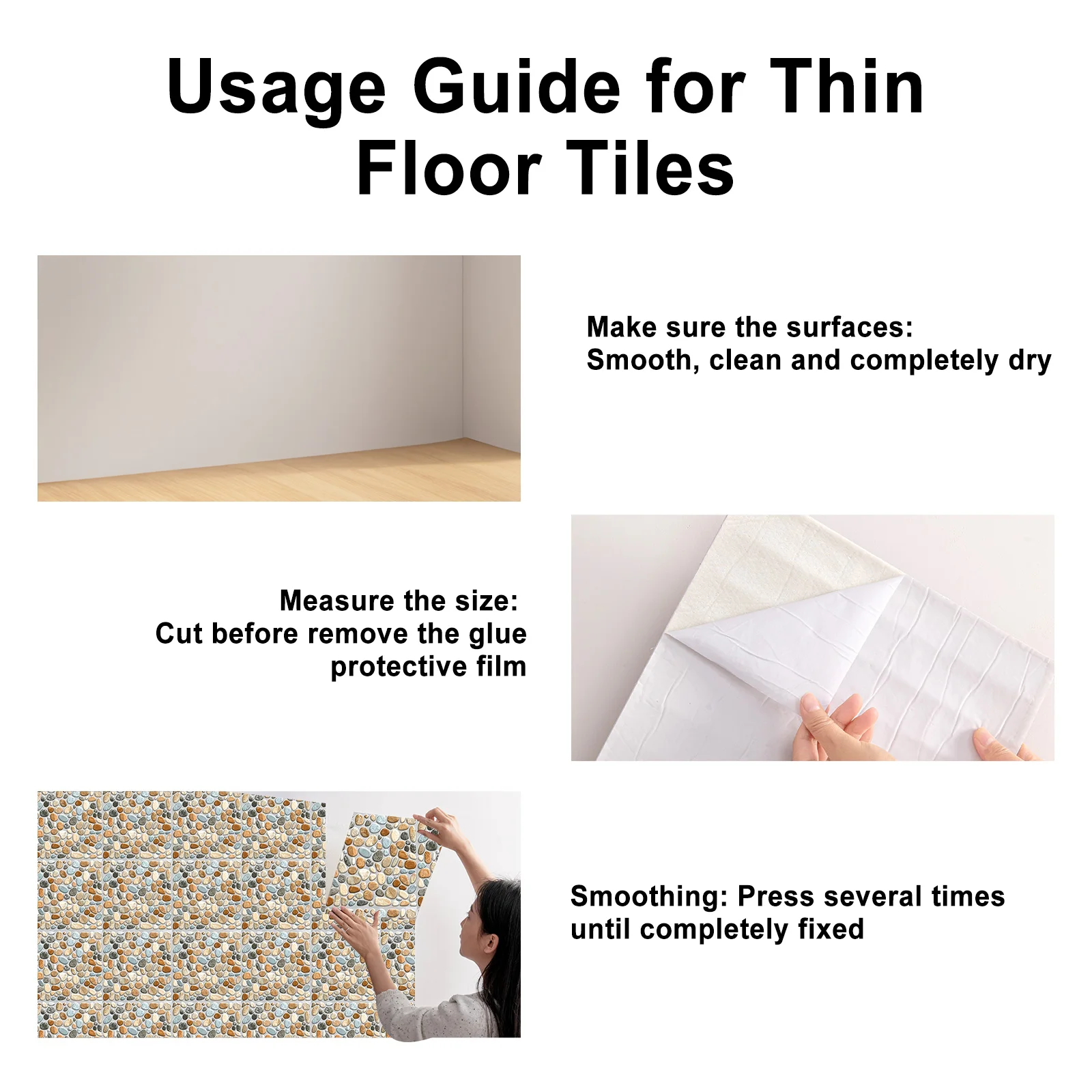 18piece set, 7.87x7.87 inch bathroom tiles, balcony tiles, kitchen tiles, PVC self-adhesive wall stickers, anti slip, moisture-proof, oil resistant stickers