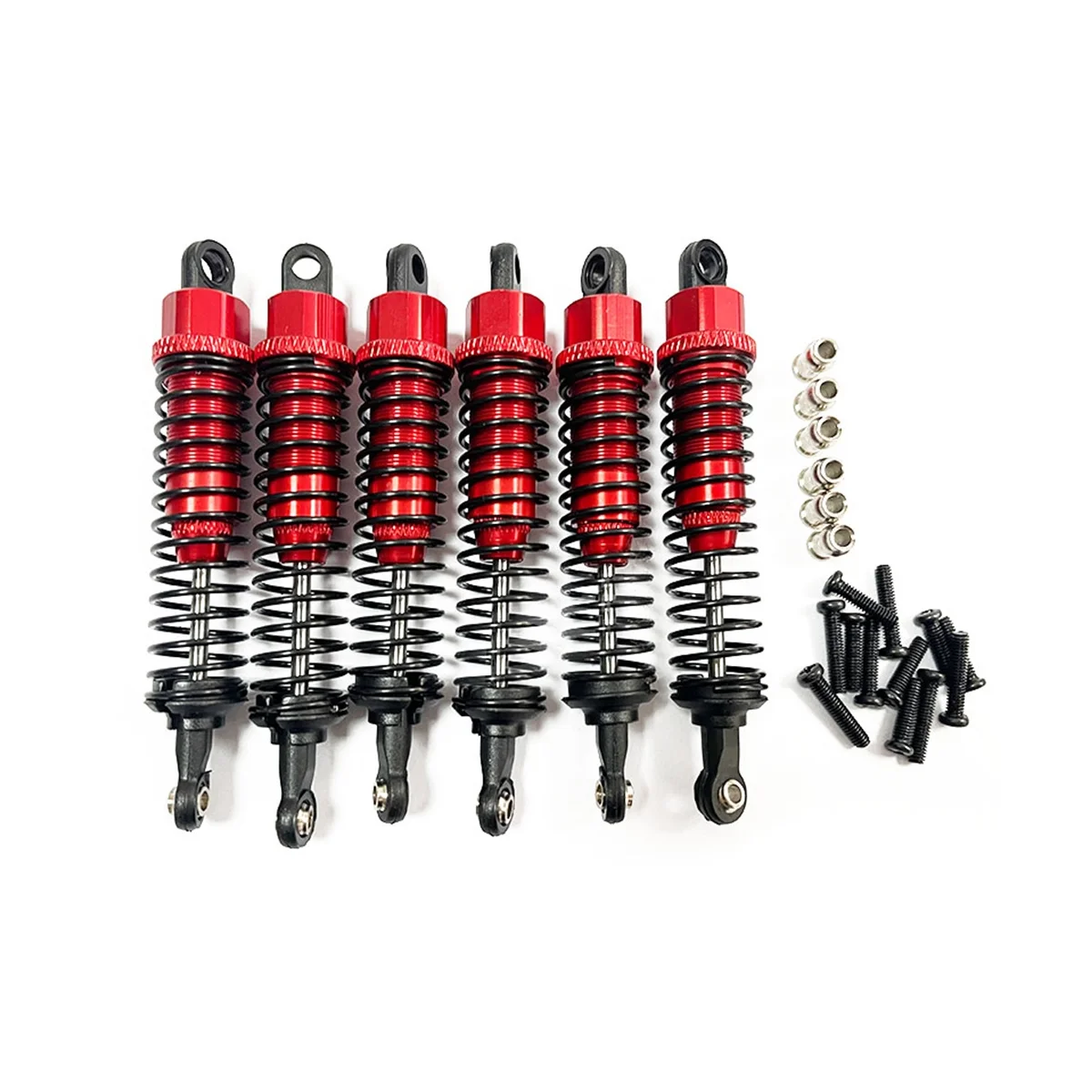 

6Pcs Metal Oil Shock Absorber Damper for HOSIM XINLEHONG XLH 9125 9155 9156 1/10 1/12 RC Car Upgrade Parts Accessories,3