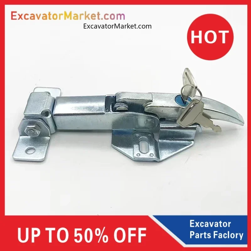 

For excavator For Komatsu PC120 200 300-5-6-7 Excavator Parts Engine Lock Cover Lock Engine Lock Head