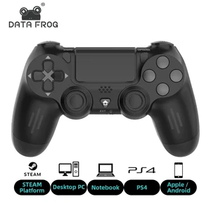 Data Frog-Bluetooth compatible game controcler for PS4, Slim, Pro, PC wireless Gamepad, Double Vibration Joystick for iOS, Android 12 Main Sales Control PS4 Wireless - №1