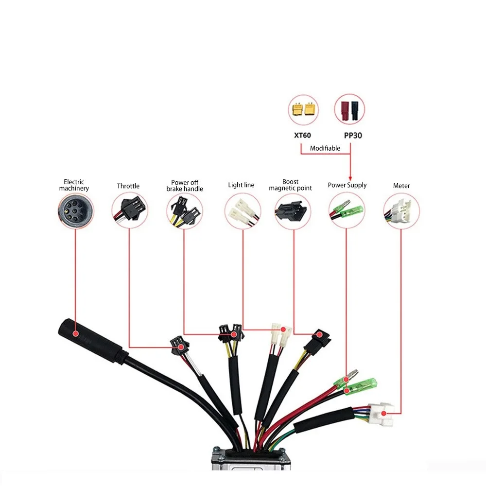

500W Electric Motor 500W Brushless Motor Controller Controller 125x65x35mm Compact Design Easy To Carry For 500W Motor