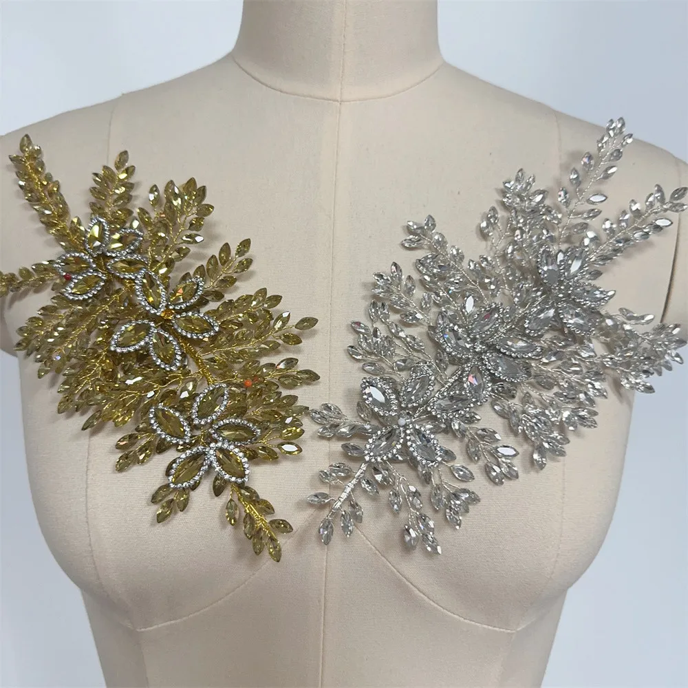 New Handmade Luxury Crystal Wedding Headband Bridal Rhinestone Patches for Wedding Head Decoration