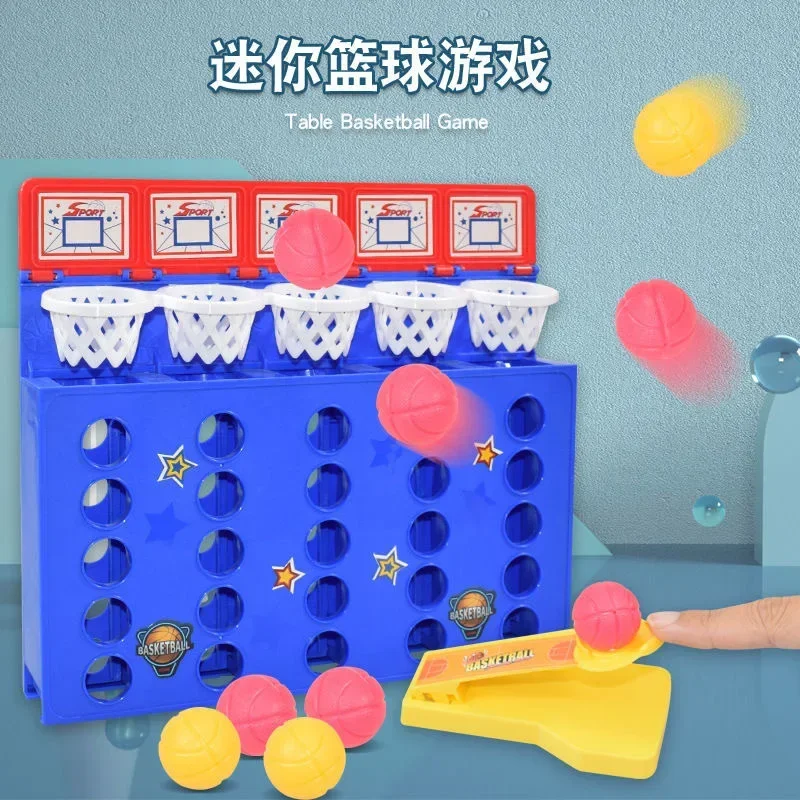 Competición de tiro con doble dedo, juego de baloncesto para niños, juego de mesa interactivo para padres e hijos