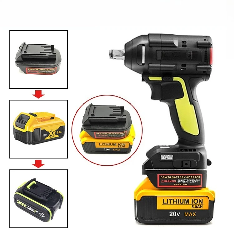 

Адаптер-конвертер для аккумуляторов Worx 20V (5-контактный, зеленый) для инструментов, совместимый с литиевыми аккумуляторами DEWALT DCB 18V 20V