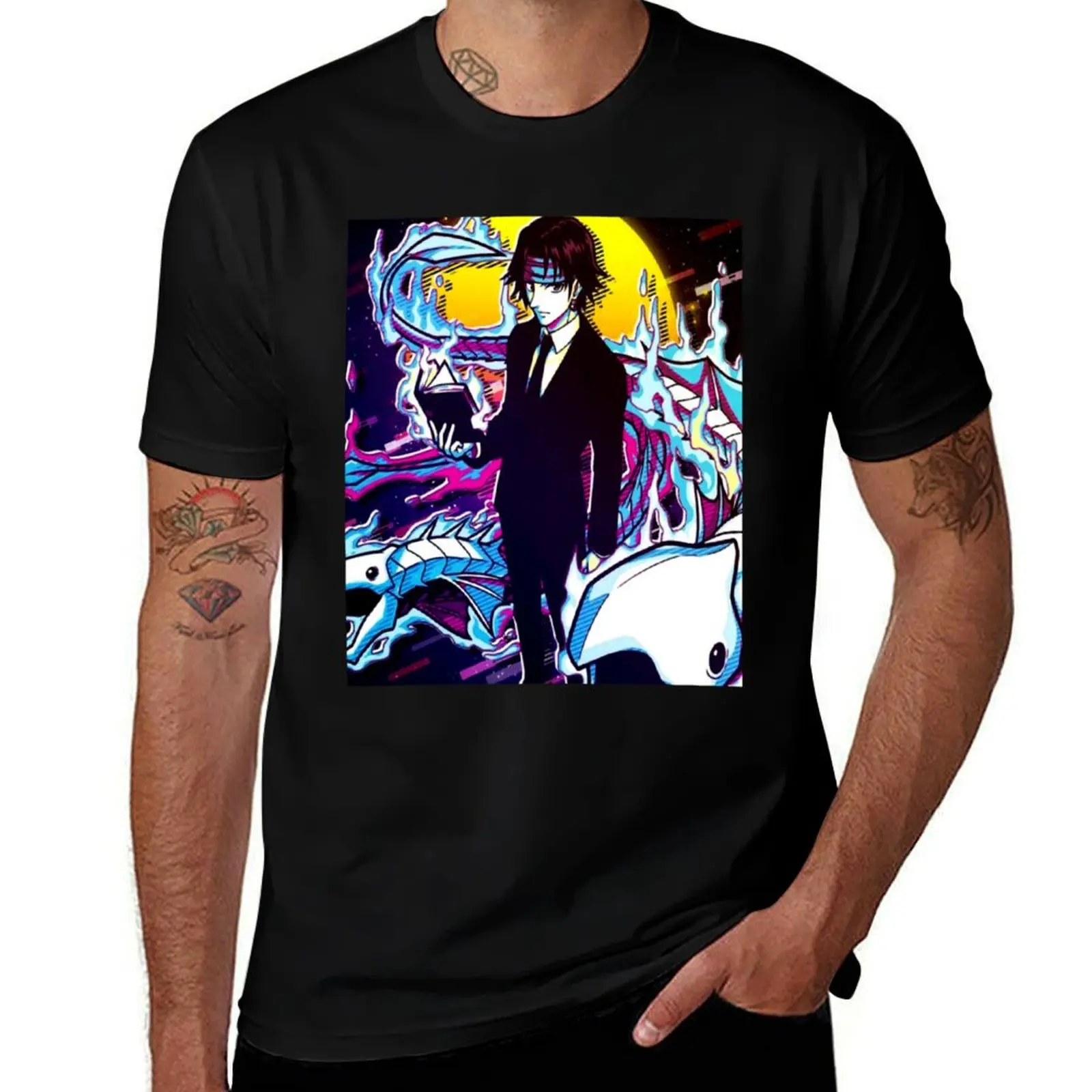 

kuroro T-Shirt plain customs graphic shirts summer top Men's cotton t-shirt