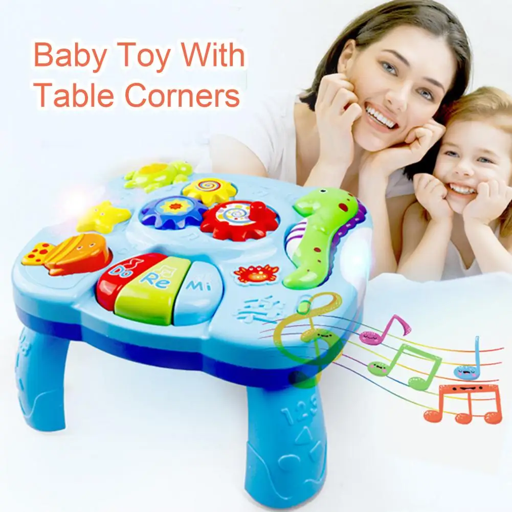 Music Table Baby Toys Learning Machine Educational Toy Music Learning Table Toy Musical Instrument for Toddler 6 months+